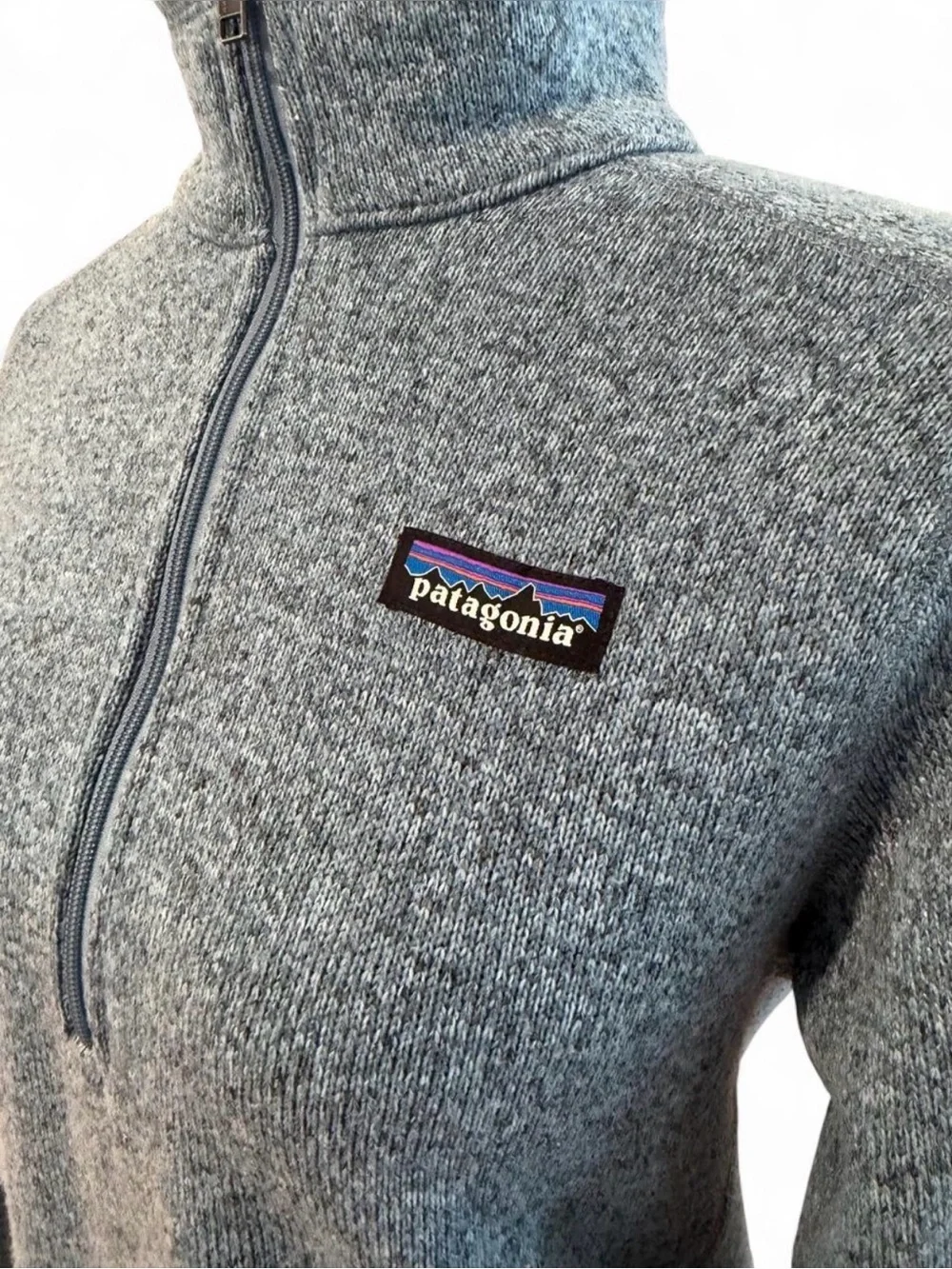 Patagonia Women's Heathered Slate Blue Half-Zip Fleece Pullover
